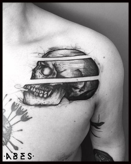 Tattoos - three skull - 119850